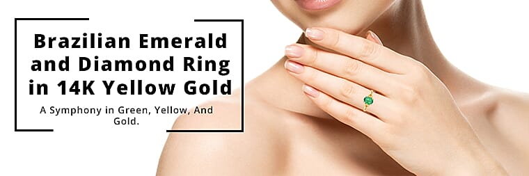 Modani 14K Yellow Gold Brazilian EmeraldBanner