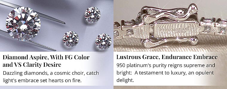 Diamond Aspire, With FG Color and VS Clarity Desire Banner