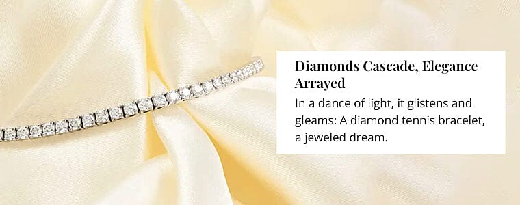 Diamonds Cascade, Elegance Arrayed Banner