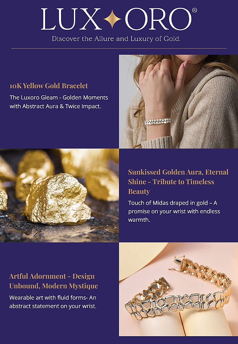 Luxoro 10K Yellow Gold Bracelet Banner