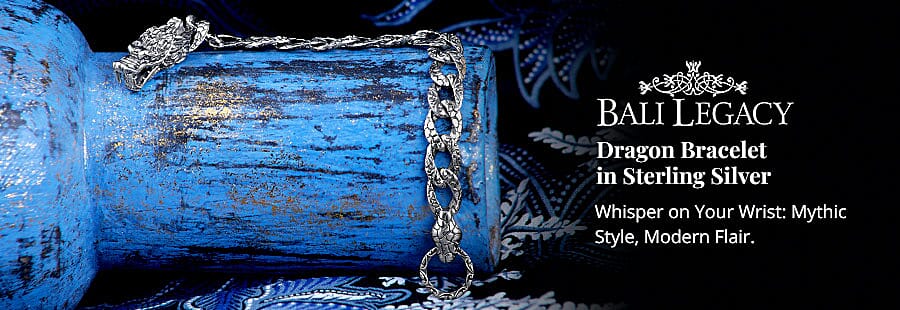 Bali Legacy Dragon Bracelet in Sterling Silver Banner
