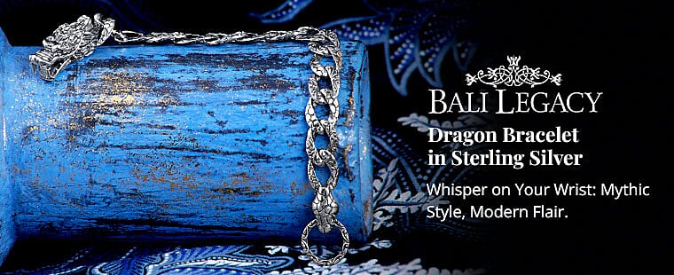 Bali Legacy Dragon Bracelet in Sterling Silver Banner