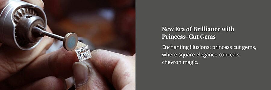 New Era of Brilliance with Princess-Cut Gems Banner