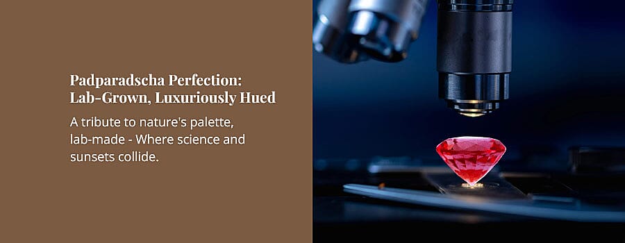 Padparadscha Perfection: Lab-Grown, Luxuriously Hued Banner