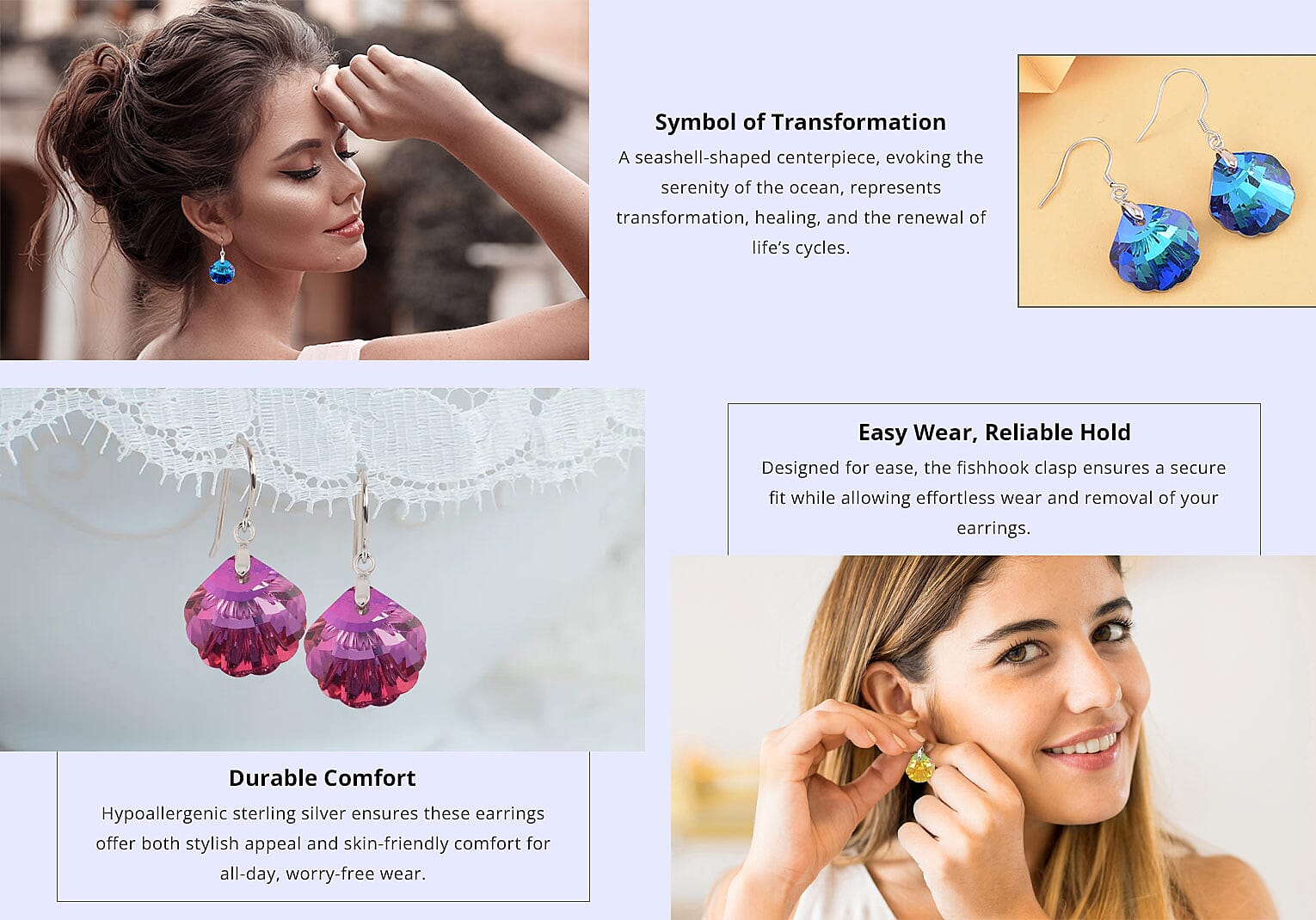 Magic Color Quartz Earrings in Rhodium Over Sterling Silver Banner