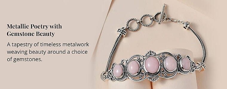 Metallic Poetry with Gemstone Beauty Banner