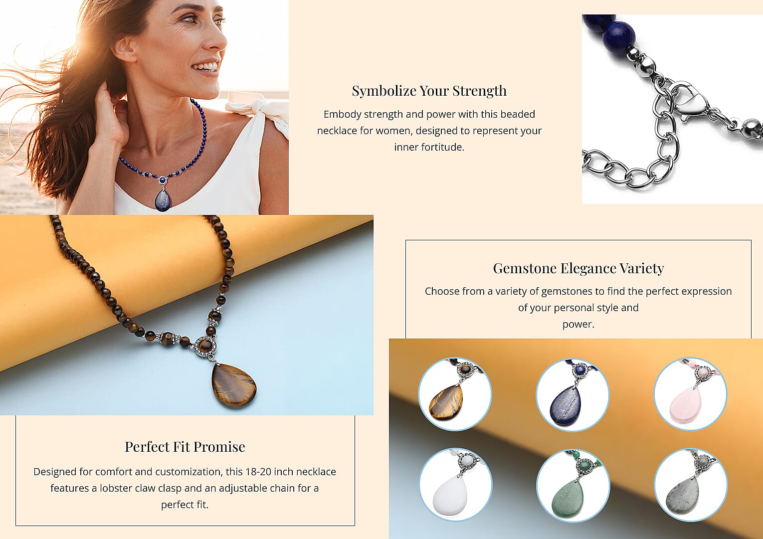 Lapis Lazuli and Austrian Crystal 167.00 ctw Beaded Necklace in Silvertone 18-20 Inches Banner