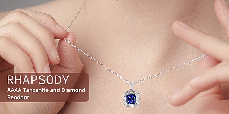 AAAA Tanzanite and Diamond Pendant Banner