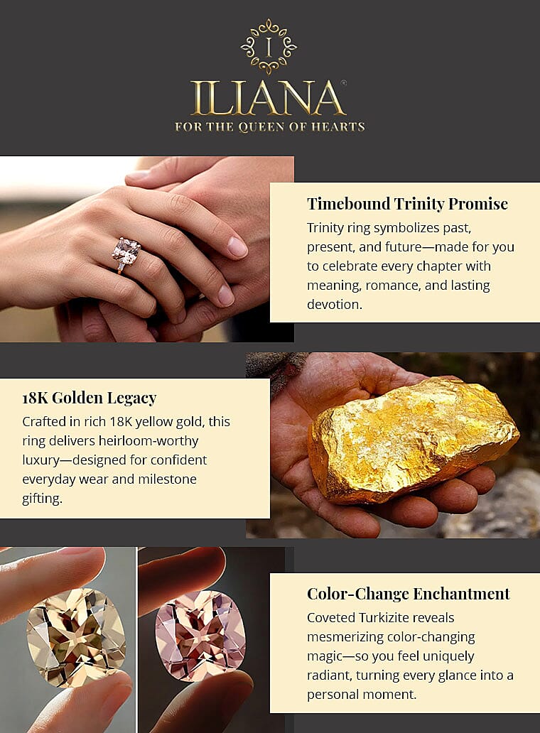 Iliana 18K Yellow Gold AAA Turkizite and G-H SI Diamond Ring Banner