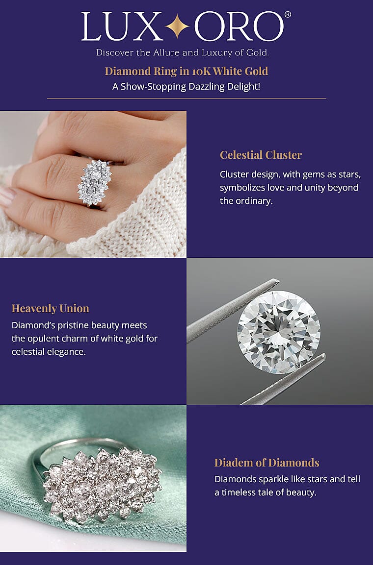 Luxoro Diamond Ring in 10K White Gold Banner