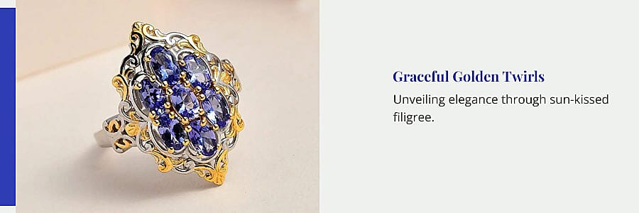 Graceful Golden Twirls Banner