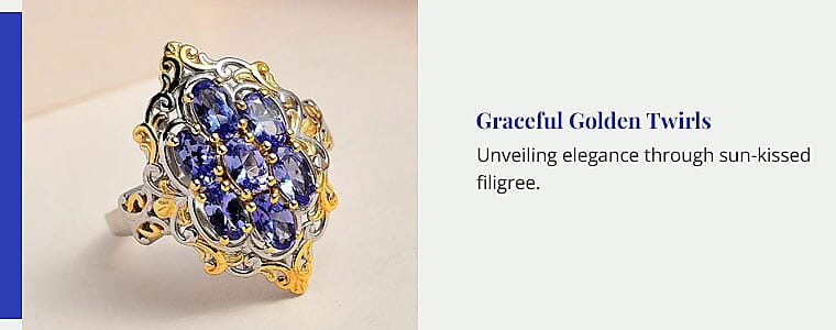 Graceful Golden Twirls Banner