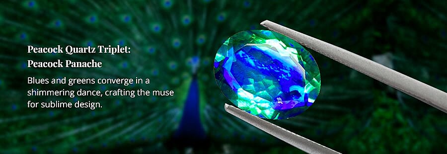 Peacock Quartz Triplet: Peacock Panache Banner