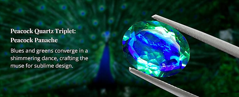 Peacock Quartz Triplet: Peacock Panache Banner
