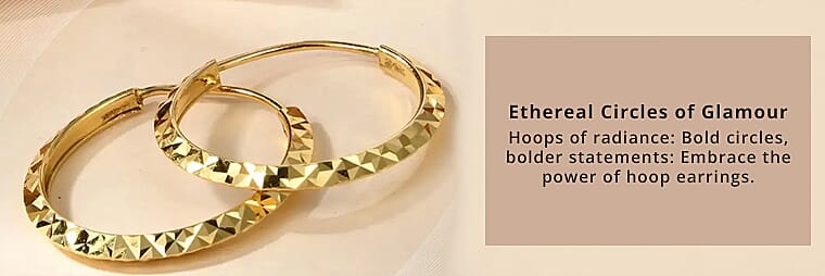 Earrings in 24K Yellow Gold  Banner