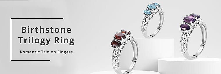 Birthstone Trilogy Ring Banner