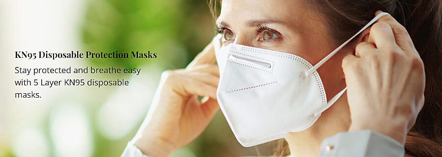KN95 Disposable Protection Masks Banner