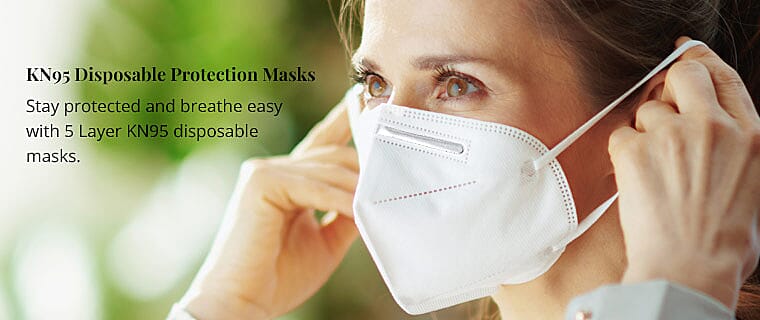 KN95 Disposable Protection Masks Banner
