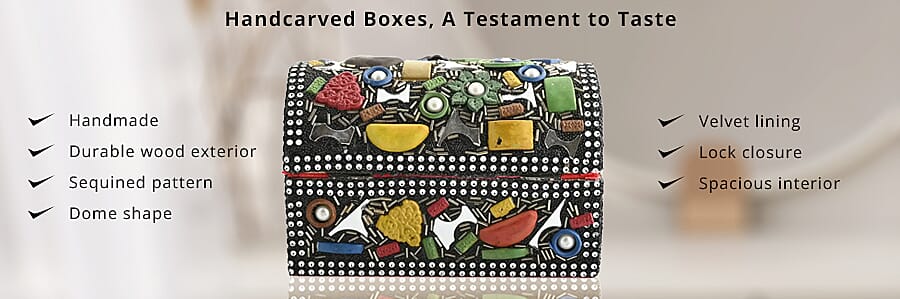 Handcarved Boxes, A Testament to Taste Banner