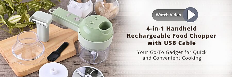Handheld Rechargeable Food Chopper  Banner