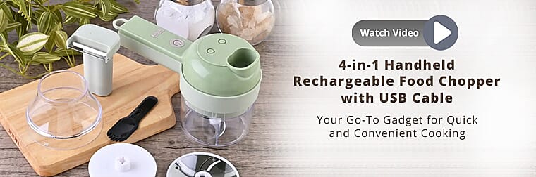 Handheld Rechargeable Food Chopper  Banner