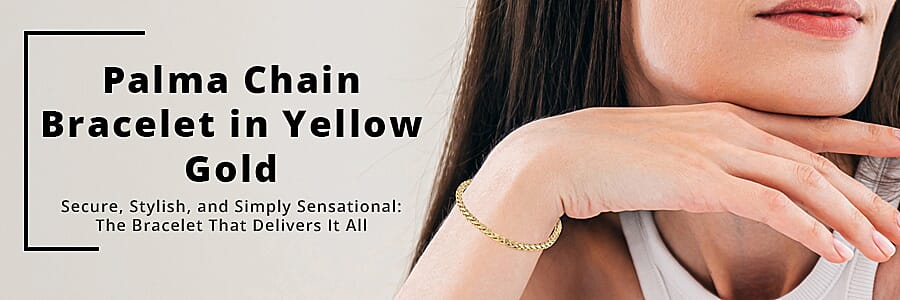 Palma Chain Bracelet in Yellow Gold  Banner