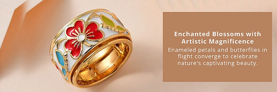 Floral Spinner Band Ring    Banner