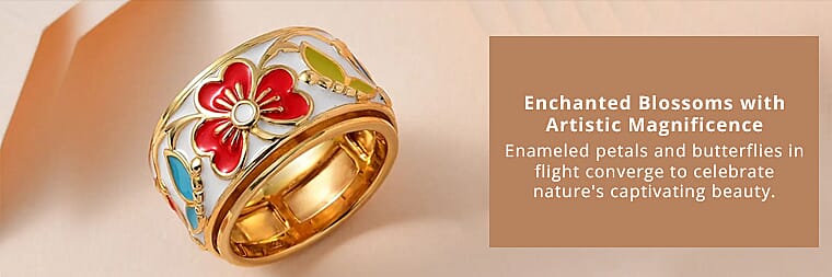 Floral Spinner Band Ring    Banner