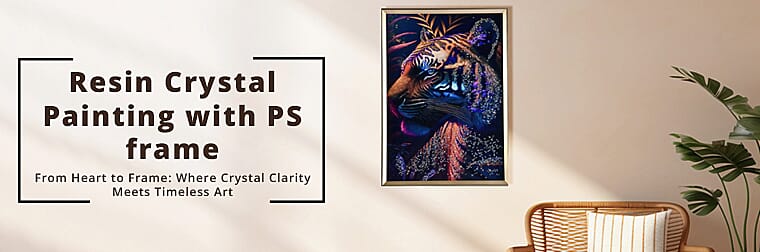 Buy Resin Crystal Painting with PS frame Red Tiger at ShopLC.