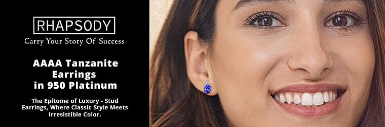 Rhapsody AAAA Tanzanite Earrings  Banner