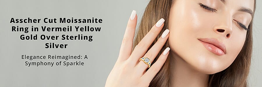 Asscher Cut Moissanite    Banner