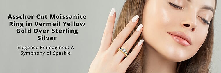 Asscher Cut Moissanite   Banner