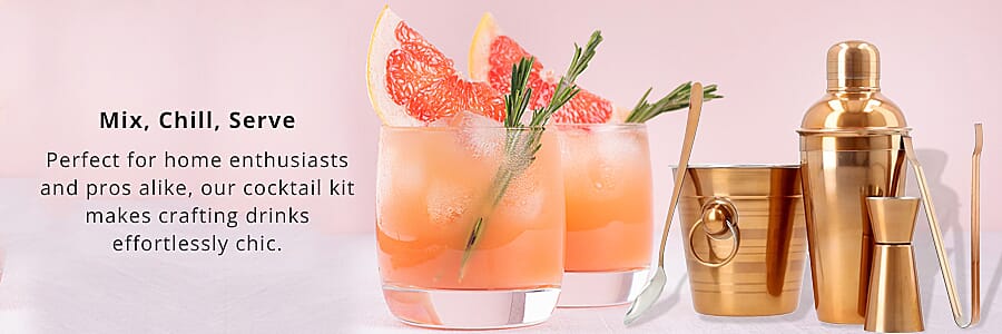 Cheers to Elegance: Set for Perfect Cocktails Every Time Banner