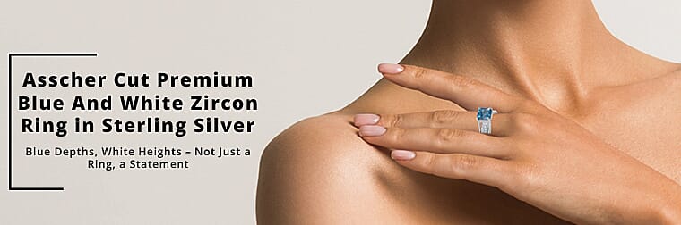 Asscher Cut Premium Blue  Banner