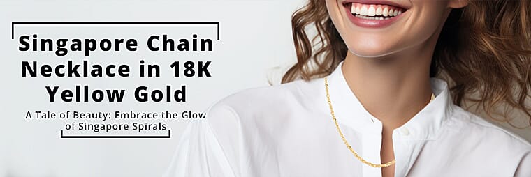 Singapore Chain Necklace in 18K Yellow GoldBanner