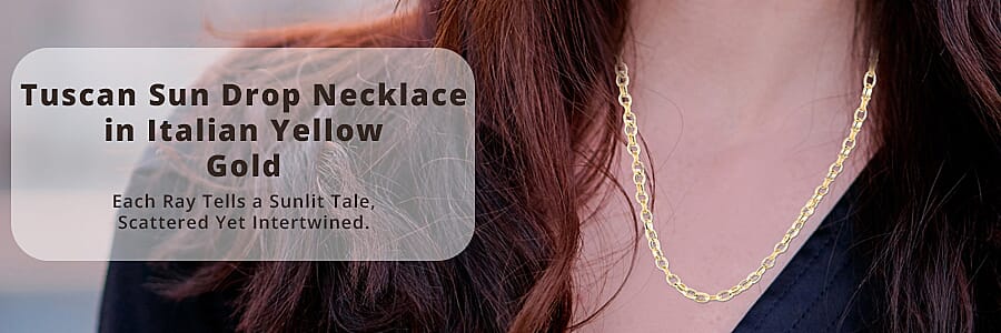 Figarope Mirror Torchon Necklace in 14K Yellow Gold Banner