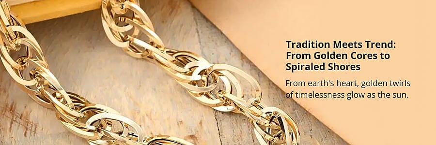 Tradition Meets Trend: From Golden Cores to Spiraled Shores Banner