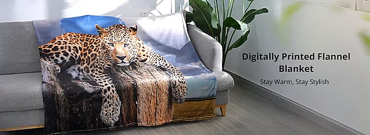 Digitally Printed Flannel Blanket Banner
