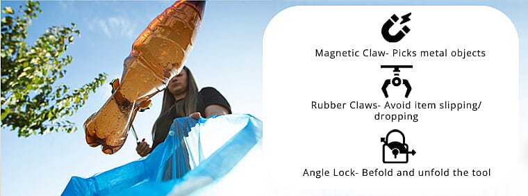 Magnetic Claw- Picks metal objects Banner