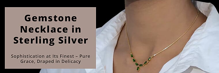 Gemstone Necklace in Sterling Silver Banner