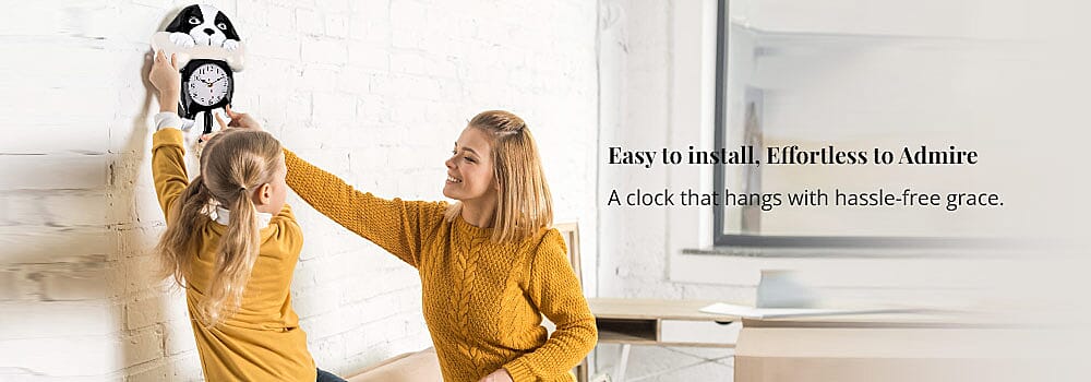 A Whimsical Clock that Captivates and Informs Banner