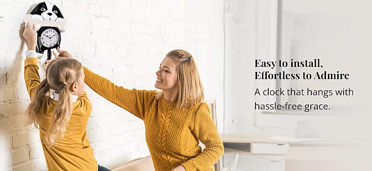 A Whimsical Clock that Captivates and Informs Banner