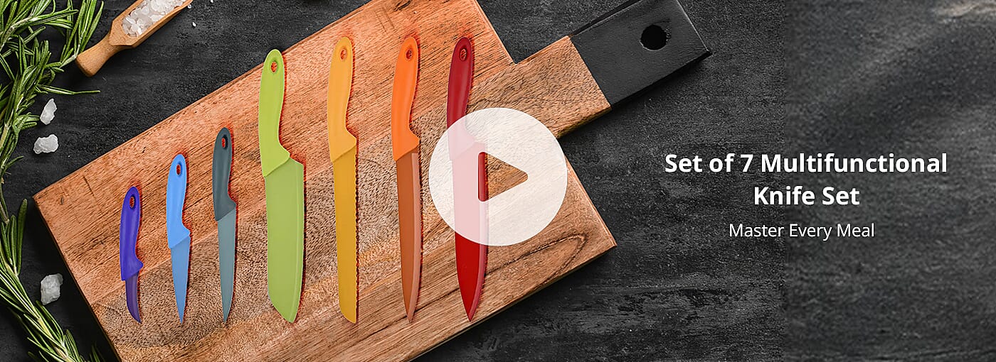 Set of 7 Multifunctional Knife Set Banner