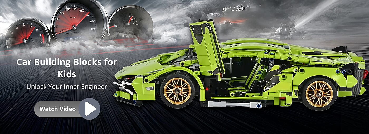 Car Building Blocks for Kids Banner