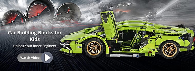 Car Building Blocks for Kids Banner