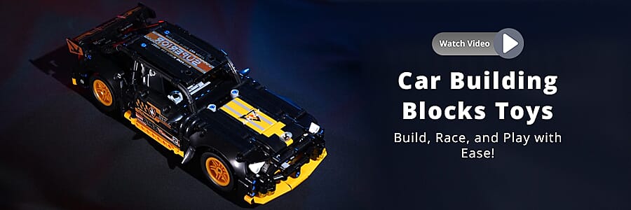Car Building Blocks Toys Banner