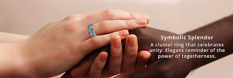 Tanzanite Cluster Ring Banner