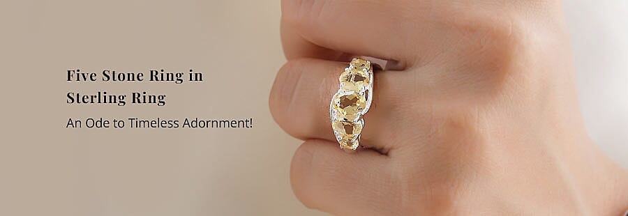 5 Stone Ring in Sterling Ring Banner