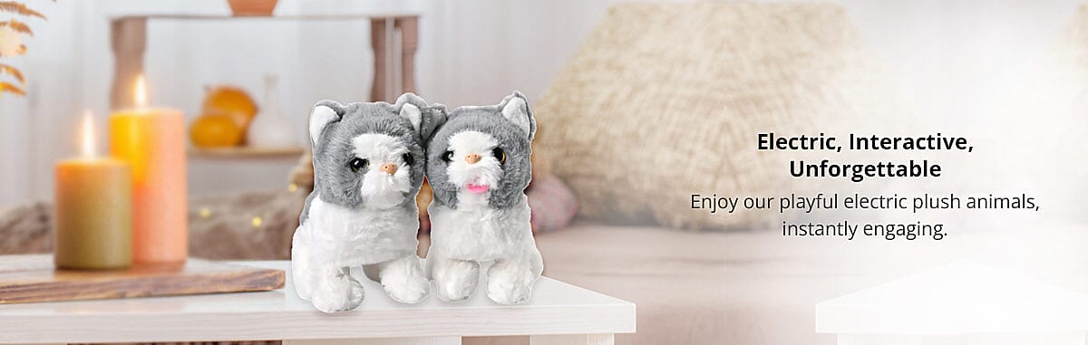Feel the Buzz of Love with Your Electric Plush Friend Banner