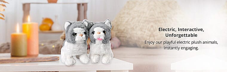 Feel the Buzz of Love with Your Electric Plush Friend Banner
